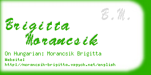 brigitta morancsik business card